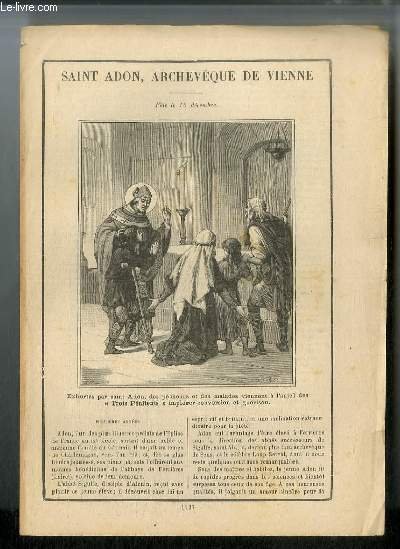 Vies des Saints n° 1137 - Saint Adon, archevêque de Vienne - fête le 16 décembre