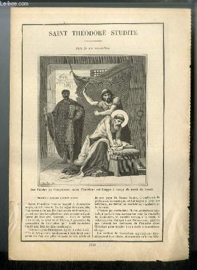 Vies des Saints n° 1183 - Saint Théophile Studite - … | Immagine principale