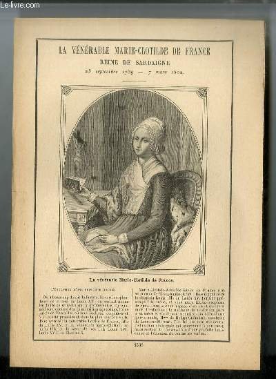 Vies des Saints n° 1338 - La vénérable Marie-Clotilde de … | Immagine principale