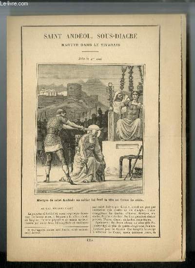 Vies des Saints n° 1344 - Saint Andéol, sous-diacre, martyr … | Immagine principale