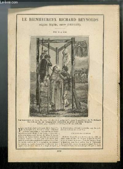 Vies des Saints n° 1460 - Le bienheureux Richard Reynolds, … | Immagine principale