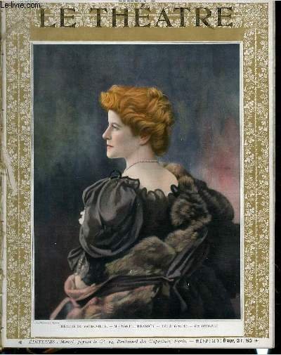 LE THEATRE N°221 - Théâtre du vaudeville : Marthe Brandès (rôle de Gabrielle) - Un divorce de Bourget et Cury (article de Nozière) - Le mois musical : théatre national de l'opéra : Faust de Barbier et Carré, musique de Gounod, article de H.De Curzon.