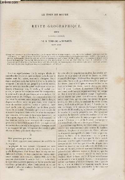 Le tour du monde - nouveau journal des voyages - …