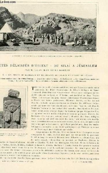 Le tour du monde - journal des voyages - nouvelle série- livraison n°27, 28, 29, 30 - Sites délaissés d'Orient: du Sinaï à Jérusalem