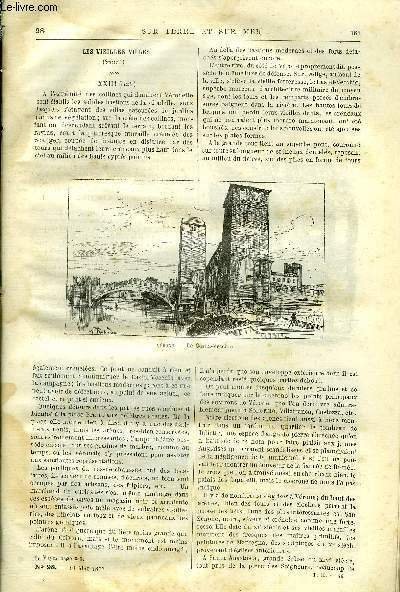 Sur terre et sur mer n° 98 - Les vieilles villes, XXIII, Vérone, le castel-vecchio, un coin des arènes, scala del Mercato, dezenzano, sur le lac de Garde, Voyage autour de l'Afrique, X, chinois a Maurice, simonstown, Histoire de mes ascensions