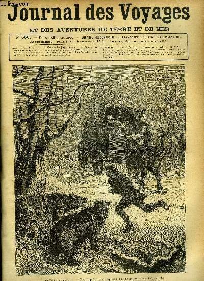 Journal des voyages et des aventures de terre et de mer n° 556 - Ours et coyottes - La surprise les empêcha de l'attaquer, Le coureur des jungles, chapitre VII, La Pérouse, IV, Les parias de l'océan, III, Promenade a jérusalem