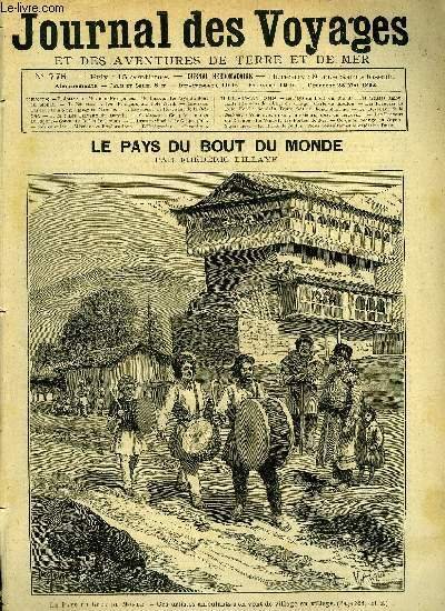 Journal des voyages et des aventures de terre et de mer n° 776 - Le pays du bout du monde - Ces artistes ambulants s'en vont de village en village, Les français au pole nord, chapitre VII, Une nuit d'hiver en manche, Le revenant de la Bellone, Les travaux