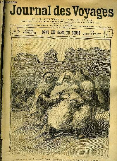 Journal des voyages et des aventures de terre et de mer n° 284 - 2e série - Dans les oasis du Touat par Auguste Terrier (Afrique), La main noire de Cadix au Figuig, II par Georges le Faure, Le pèlerinage de jérusalem, II par Edmond Neukomm, Roule ta bosse