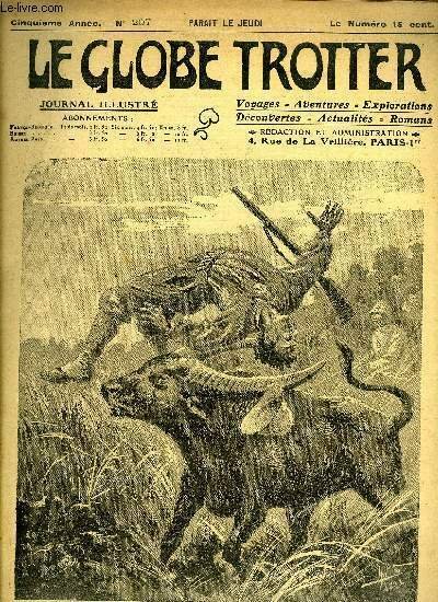Le globe trotter n° 207 - Le moteur solaire - chaleur solaire comme force motrice - première application pratique, L'exploration fantastique du Dr Bergamy, chapitre V par Paul de Sémant, Relache a Honolulu par G.M.C., Les pirates du Nénuphar Blanc