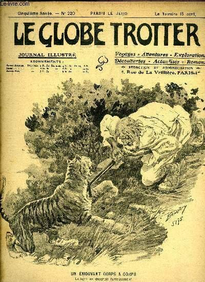 Le globe trotter n° 220 - Un concours général des Collègues en Chine - l'éducation des Jeunes Célestes - un pays qui marche à grnads pas vers le progrès, L'exploration fantastique du Dr Bergamy, chapitre VIII par Paul de Sémant, Le globe trotter chez M.