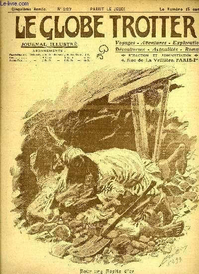 Le globe trotter n° 227 - L'école des Jeunes aveugles de Philadelphie - cette institution a obtenu des résultats tout à fait surprenants par Dodge, L'exploration fantastique du Dr Bergamy, chapitre X par Paul de Sémant, Le rokba chez les Bédaouis