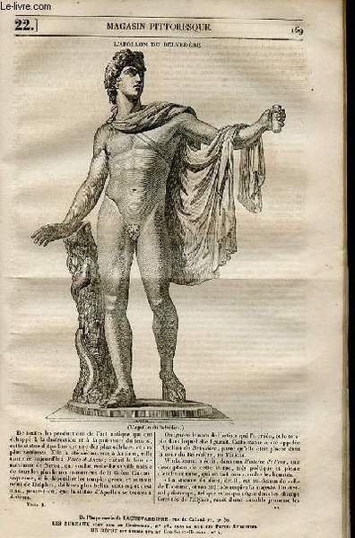 LE MAGASIN PITTORESQUE - Livraison n°0022 - L'Apollon du Belvédère.