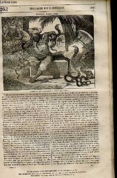 LE MAGASIN PITTORESQUE - Livraison n°0026 - Serpents enchantés.