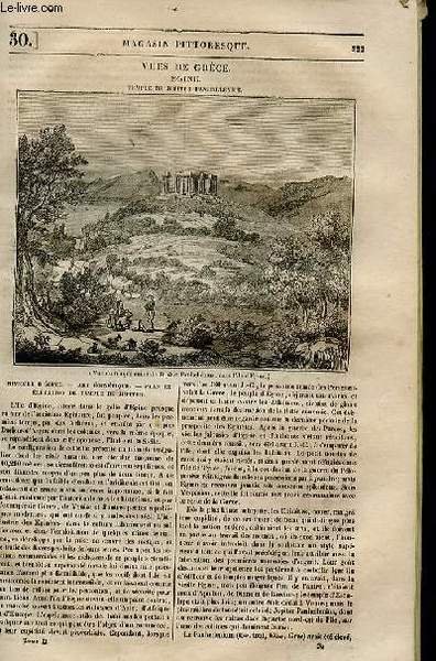 LE MAGASIN PITTORESQUE - Livraison n°030 - Vues de Grèce …