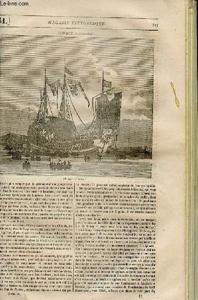 LE MAGASIN PITTORESQUE - Livraison n°031 - Jonque chinoise.