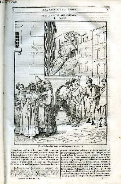LE MAGASIN PITTORESQUE - Livraison n°003 - Statues satiriques de …
