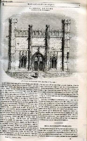 LE MAGASIN PITTORESQUE - Livraison n°002 - La bourse de …