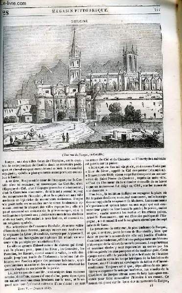 LE MAGASIN PITTORESQUE - Livraison n°028 - Burgos.