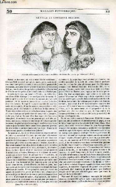 LE MAGASIN PITTORESQUE - Livraison n°030 - Gentile et Giovanni … | Immagine principale