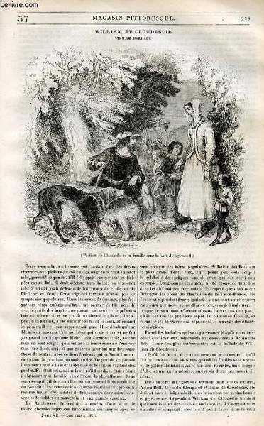 LE MAGASIN PITTORESQUE - Livraison n°037 - William de Cloudeslie …