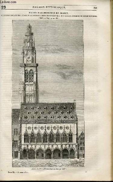 LE MAGASIN PITTORESQUE - Livraison n°029 - Etudes d'architecture en …