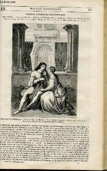 LE MAGASIN PITTORESQUE - Livraison n°044 - Artistes allemands contemporains,suite.
