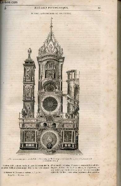 LE MAGASIN PITTORESQUE - Livraison n°005 - Horloge astronomique de …