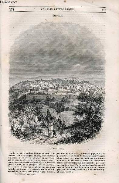 LE MAGASIN PITTORESQUE - Livraison n°027 - Jérusalem. | Immagine principale