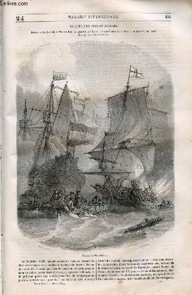 LE MAGASIN PITTORESQUE - Livraison n°024 - Défaite d'un brulot …