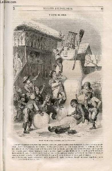 LE MAGASIN PITTORESQUE - Livraison n°003 - L'homme de neige.