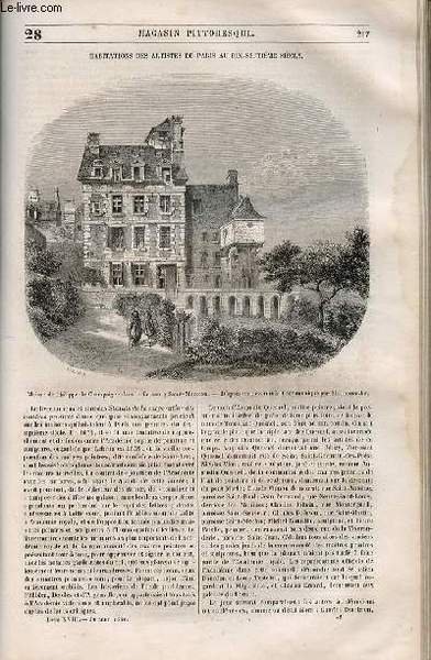 LE MAGASIN PITTORESQUE - Livraison n°028 - Habitations des artistes …