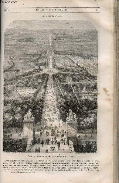 LE MAGASIN PITTORESQUE - Livraison n°036 - Les CHamps Elysées …