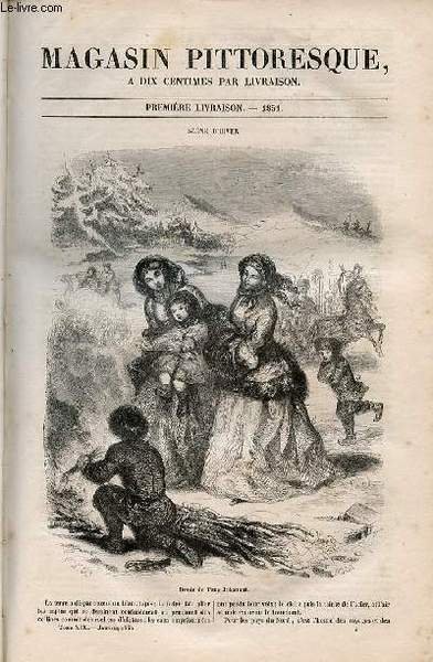 LE MAGASIN PITTORESQUE - Livraison n°001 - Scène d'hiver.