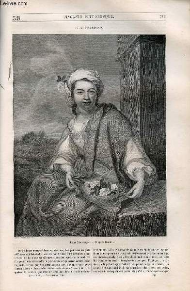 LE MAGASIN PITTORESQUE - Livraison n°039 - Jeune mauresque.