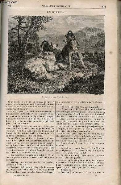 LE MAGASIN PITTORESQUE - Livraison n°021 - Les deux chiens.