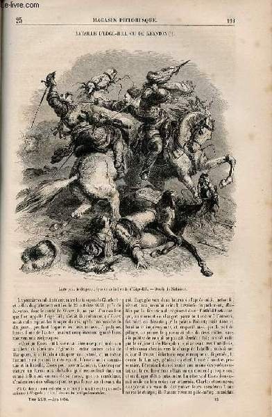 LE MAGASIN PITTORESQUE - Livraison n°025 - Bataille d'Edge-Hill pi …