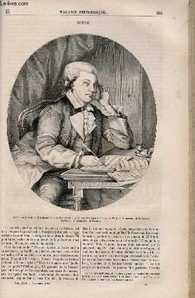 LE MAGASIN PITTORESQUE - Livraison n°045 - Dezède.