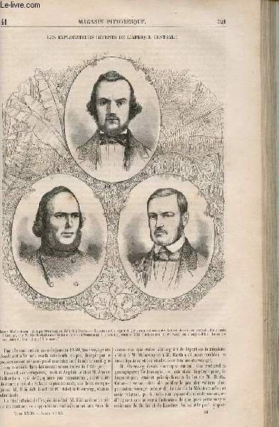 LE MAGASIN PITTORESQUE - Livraison n°041 - Les explorateurs récents …