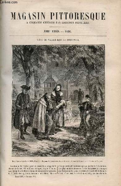 LE MAGASIN PITTORESQUE - Livraison n°001 - Scène de village …