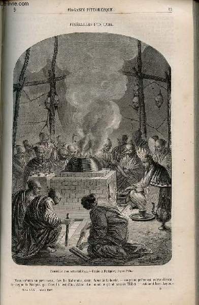 LE MAGASIN PITTORESQUE - Livraison n°009 - Funérailles d'un lama.