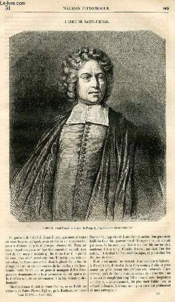 LE MAGASIN PITTORESQUE - Livraison n°034 - L'abbé de SAint …