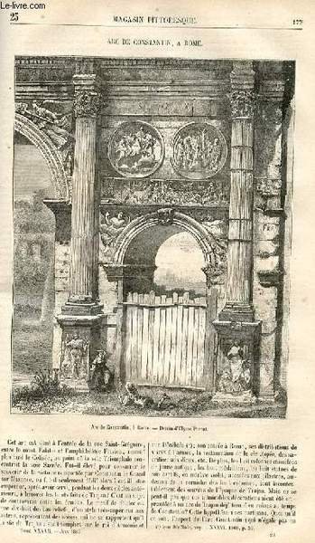 LE MAGASIN PITTORESQUE - Livraison n°023 - Arc de Constantin …