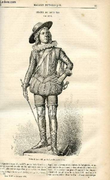 LE MAGASIN PITTORESQUE - Livraison n°06 - Statue de Louis …