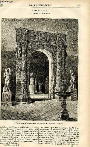 LE MAGASIN PITTORESQUE - Livraison n°32 - Musée du Louvre …