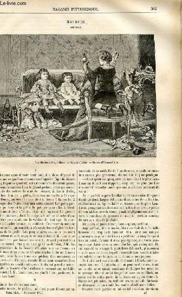 LE MAGASIN PITTORESQUE - Livraison n°47 - Maurice, nouvelle.