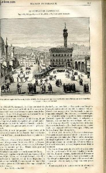 LE MAGASIN PITTORESQUE - Livraison n°20 - Le supplice de …
