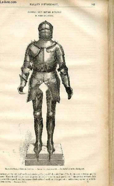 LE MAGASIN PITTORESQUE - Livraison n°47 - Armure d'un homme …