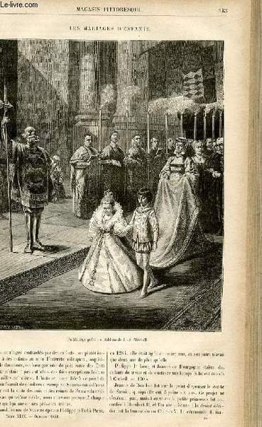 LE MAGASIN PITTORESQUE - Livraison n°40 - Les mariages d'enfants.