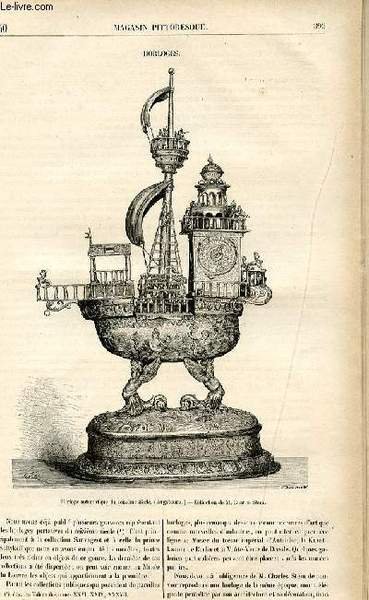 LE MAGASIN PITTORESQUE - Livraison n°50 - Horloges.