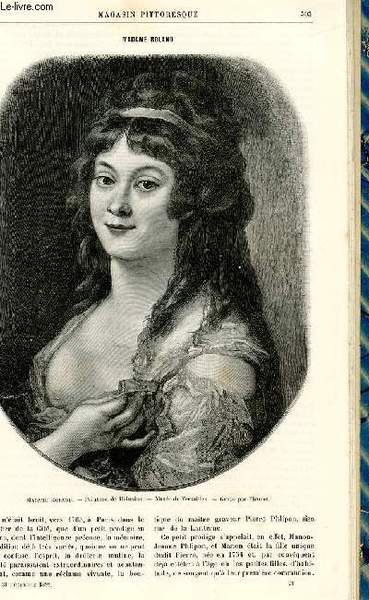 LE MAGASIN PITTORESQUE - Livraison n°24 - Madame Roland.